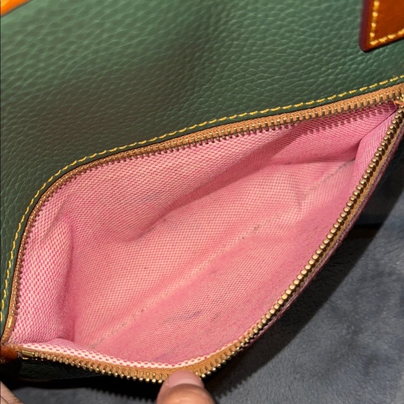 Dooney & Bourke Green Leather Tote Bag - Picture 8 of 11